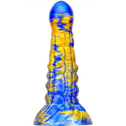 MetallicAnal Gode Fantasy Ninja 16 x 5.2cm Bleu-Doré